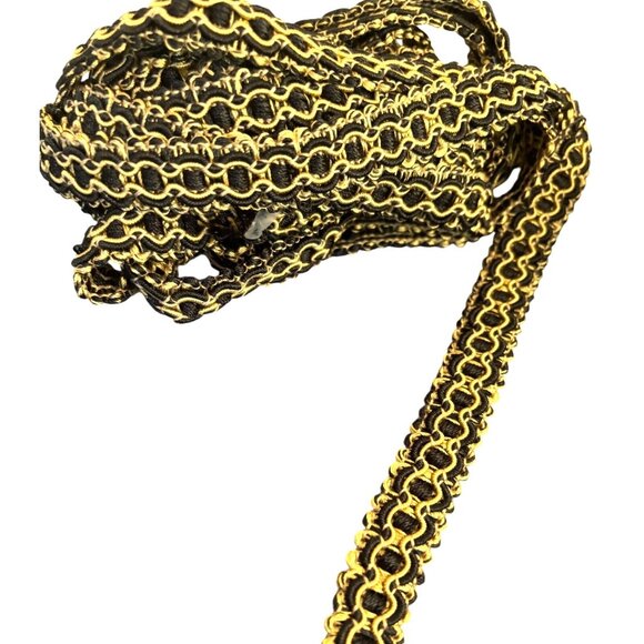 VTG Black Assorted Decorative Trim Lace & Ribbon Set Lingerie Crafts Totes - Picture 14 of 16